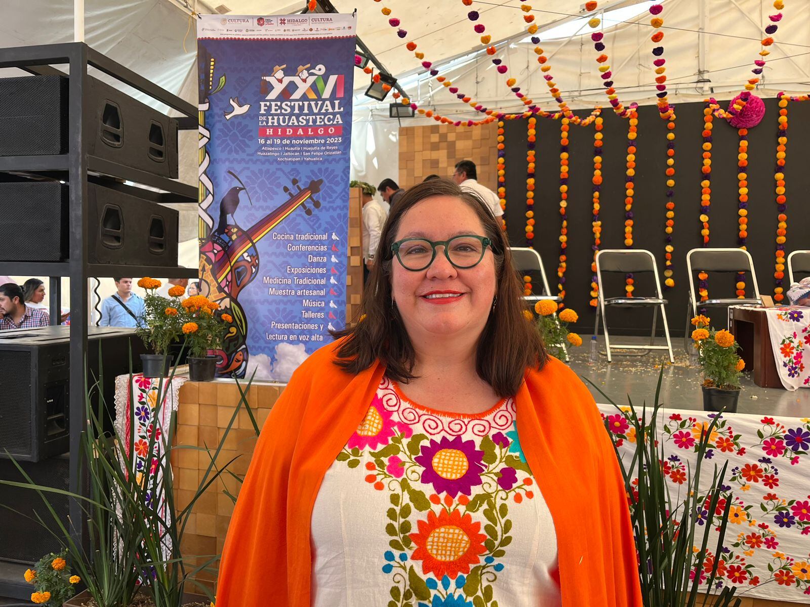 Tania Meza Escorza, titular de la Secretaría de Cultura de Hidalgo