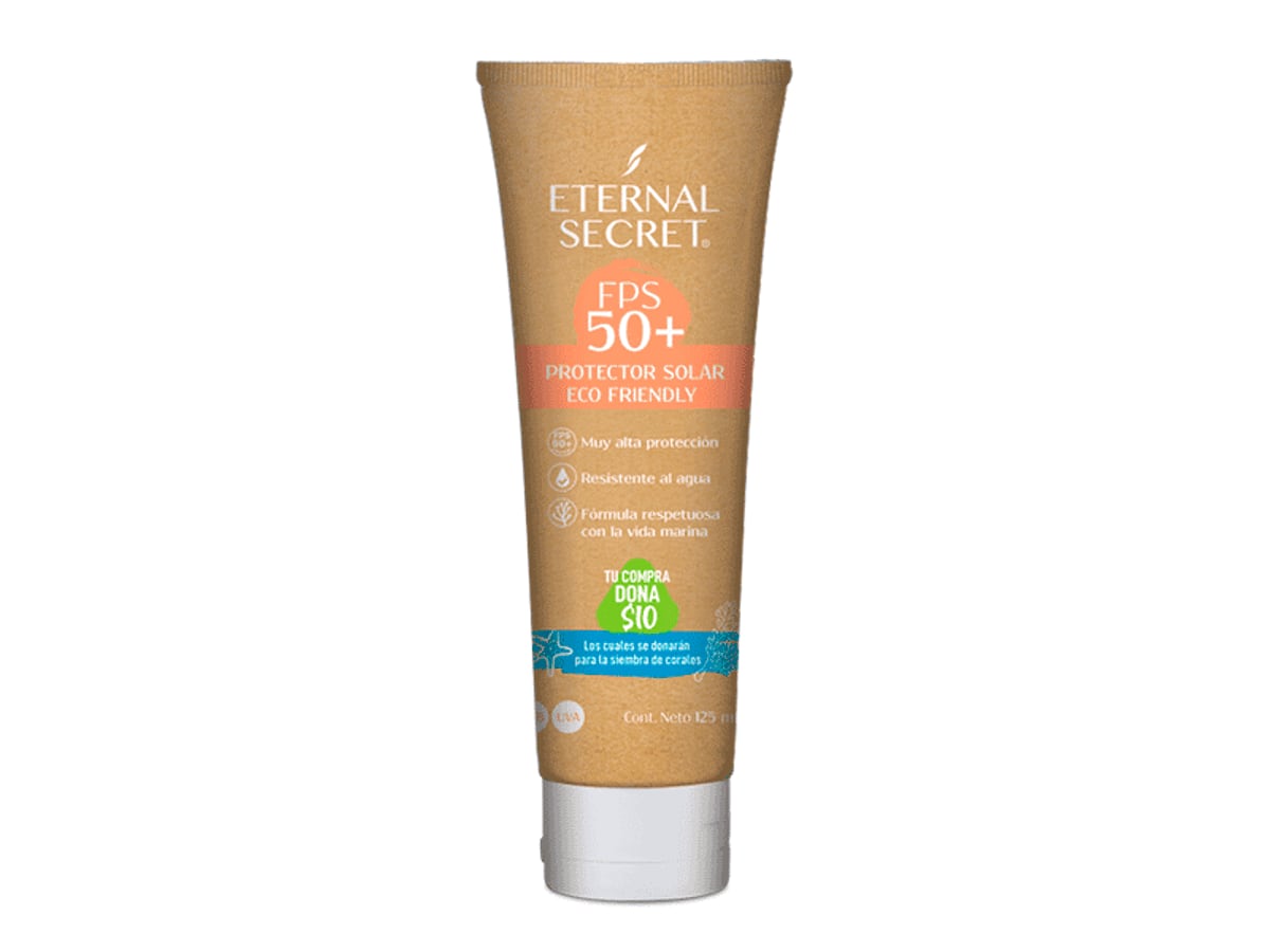 Protector solar Eternal Secret con descuento en Farmacias Similares