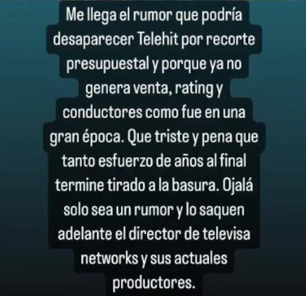 Telehit saldrá del aire