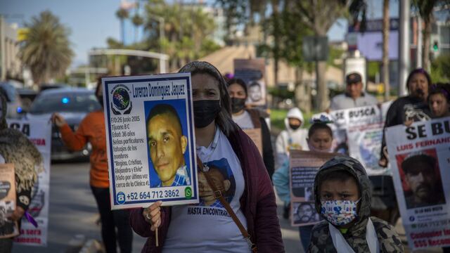 Protesta por desaparecidos en México