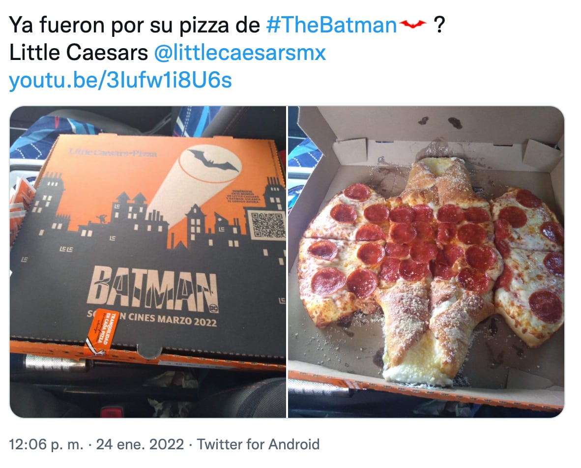 Pizza de 'The Batman' de Little Caesars