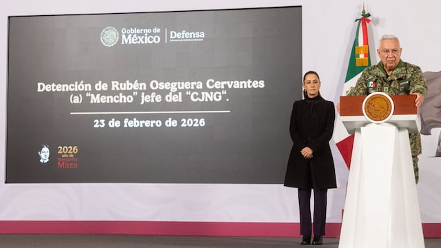 Claudia Sheinbaum Pardo, Presidenta de México, ofreció un informe de la detención y muerte de Nemesio Rubén Oseguera "El Mencho", líder del Cartel Jalisco Nueva Generación (CJNG).