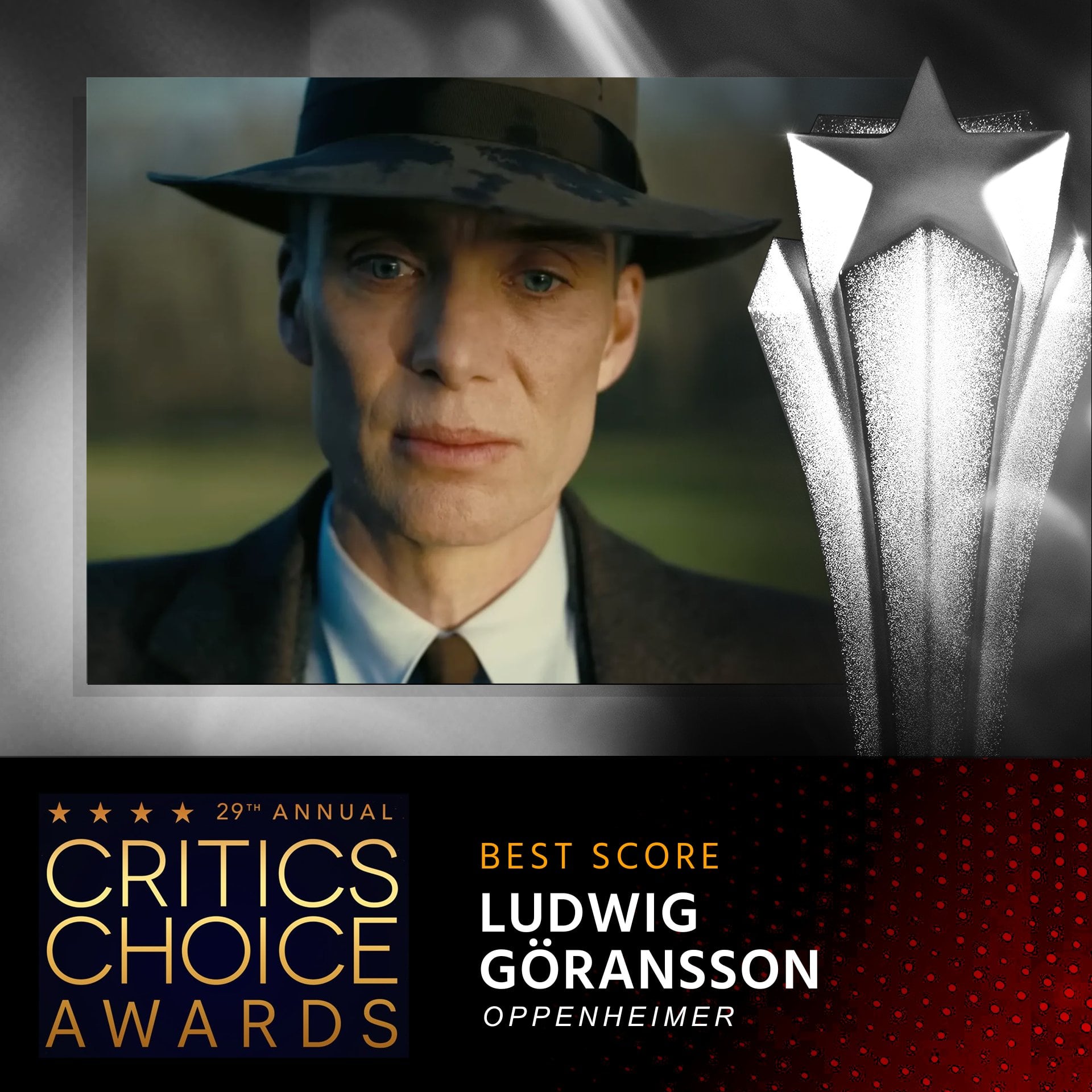 Oppenheimer, ganadora Critics Choice Awards 2024