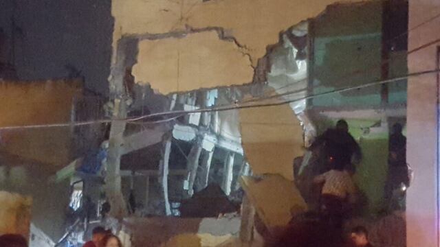 Derrumbe de vecindad