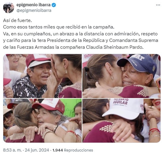 Felicitaciones a Claudia Sheinbaum