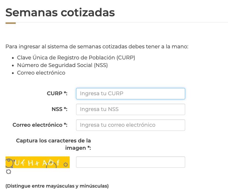 Constancia de semanas cotizadas