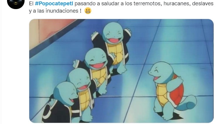 Memes sobre el volcán Popocatépetl