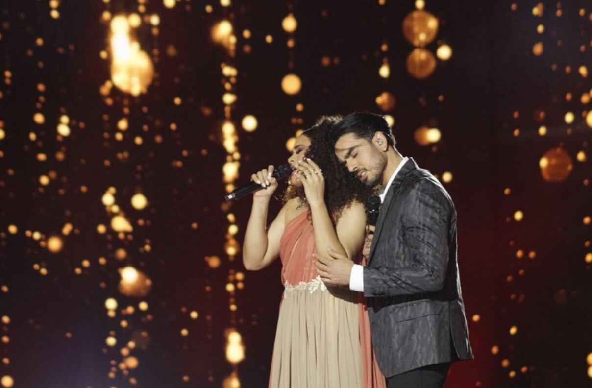 Cesia y Andrés en La Academia