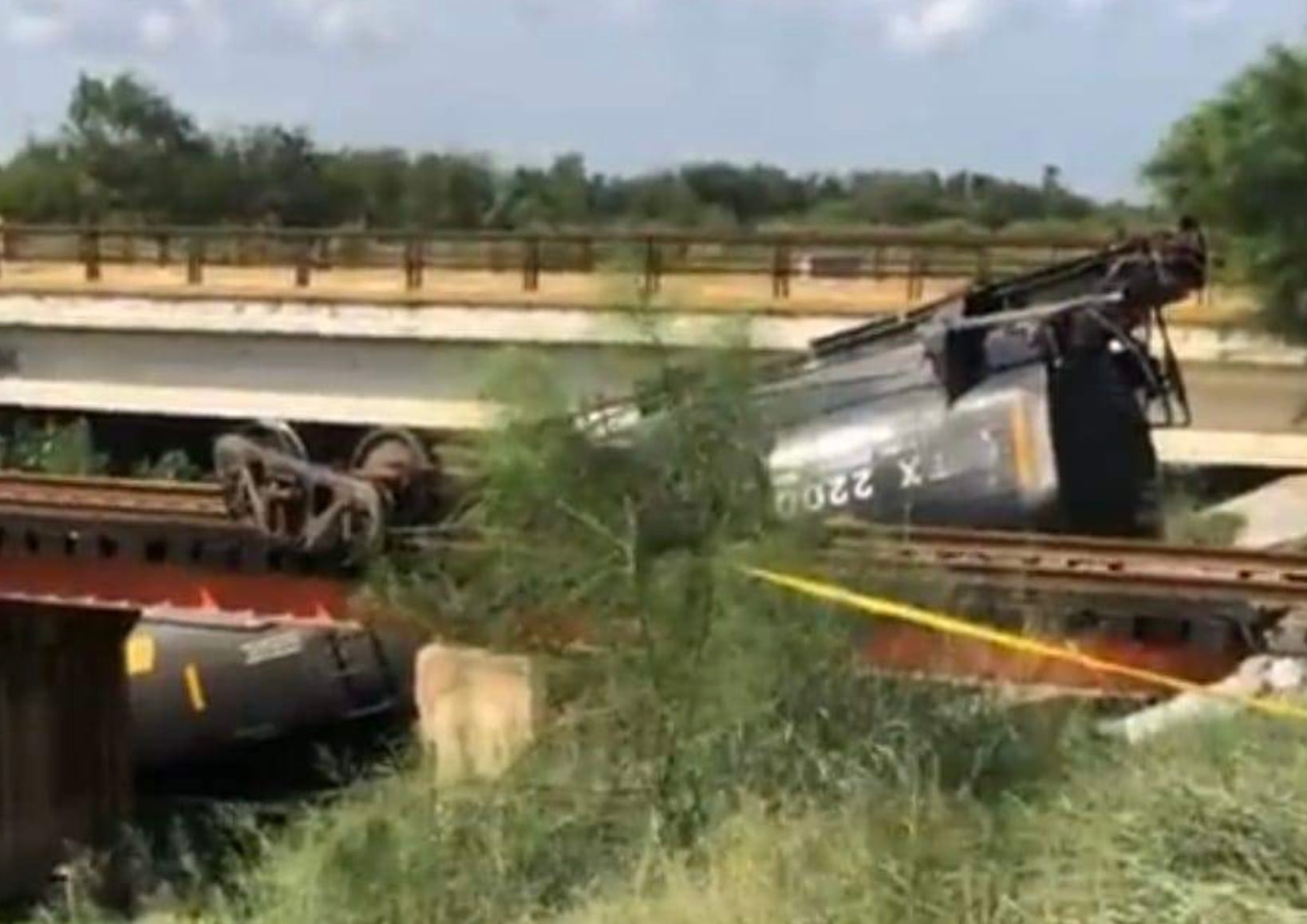 Tren de gasolina y diésel se descarrila en Reynosa, Tamaulipas