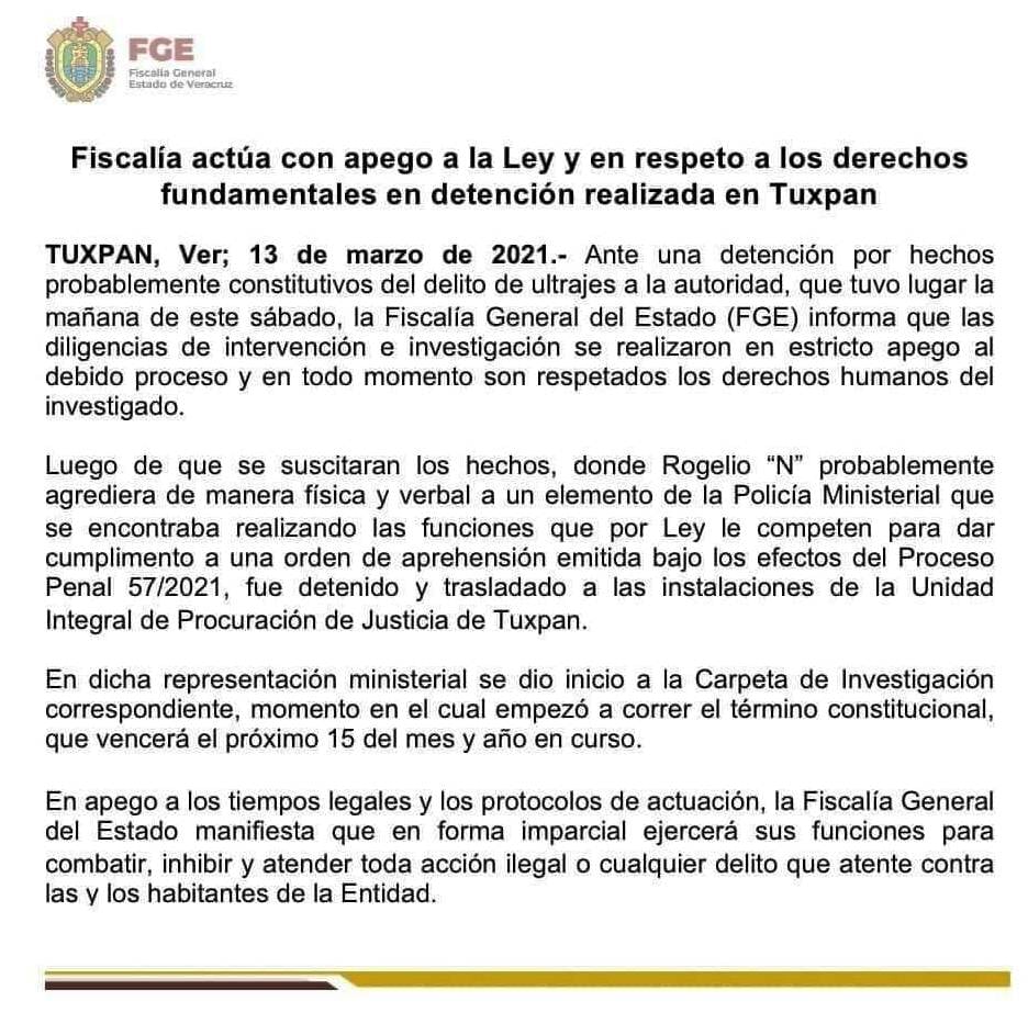 Comunicado FGE