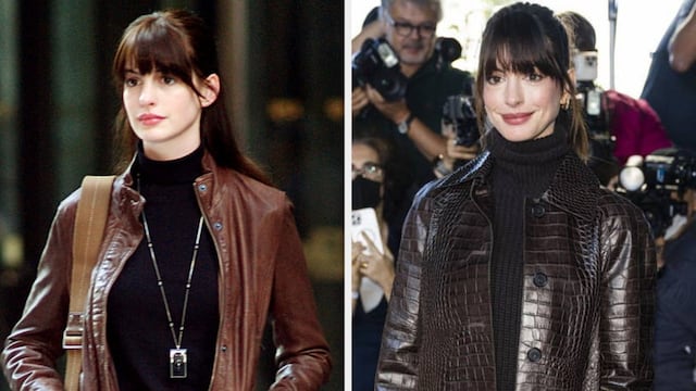 Anne Hathaway se ve igual que hace 16 años, cuando protagonizó The Devil Wears Prada