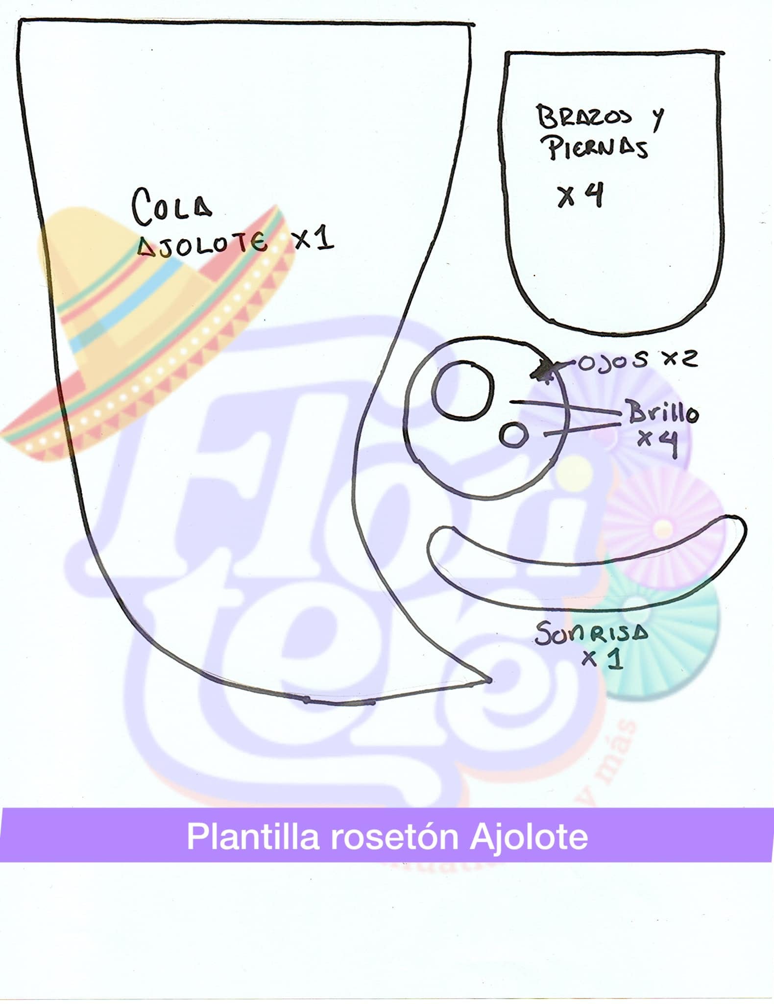 Ajolote patrio de papel, manualidad para decorar el Día de la Independencia de México