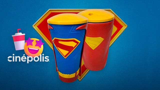 Este es el nuevo vaso de Superman que venderá Cinépolis