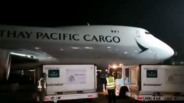 Arribo de vacuna contra coronavirus de CanSino