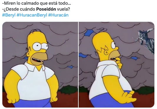 El huracán Beryl desata los memes de Poseidón vs Chaac