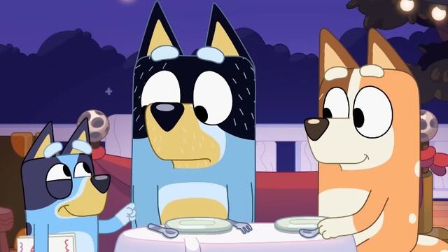 La cita de Bandit y Chilli por San Valentín, capítulo corto con Bluey y Bingo