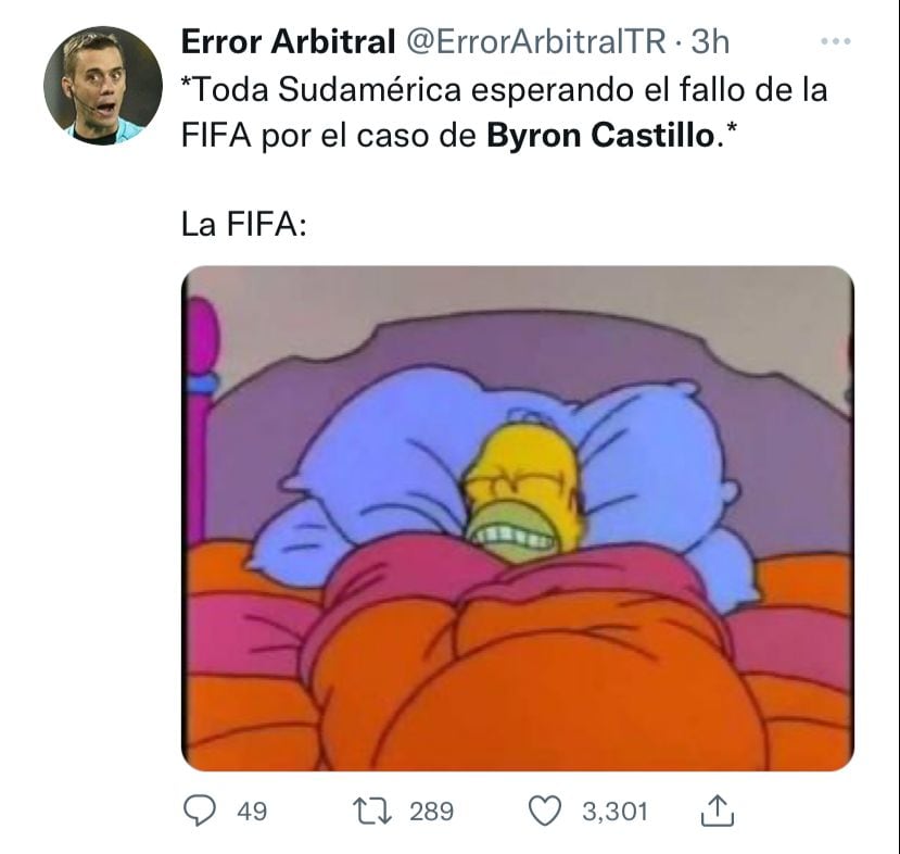 Mientras todos esperaban por la respuesta de la FIFA, Byron Castillo se encontraba 'en cama'.