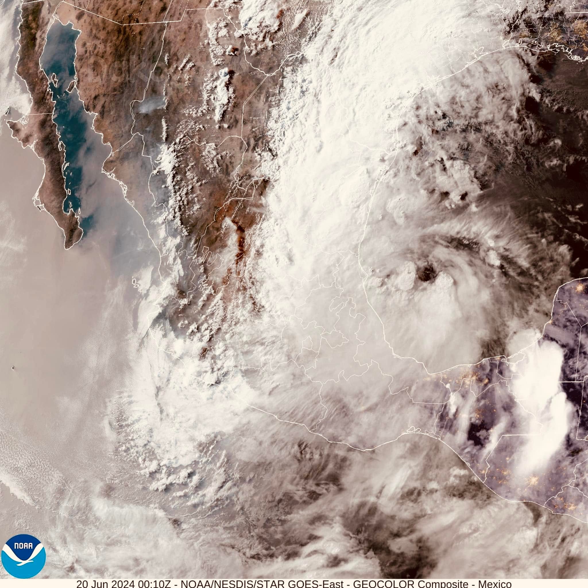 Tormenta tropical Alberto: Las mejores imágenes de cómo se ve vía satélite