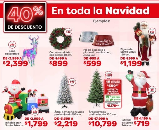 Ofertas Soriana en artículos de Navidad.