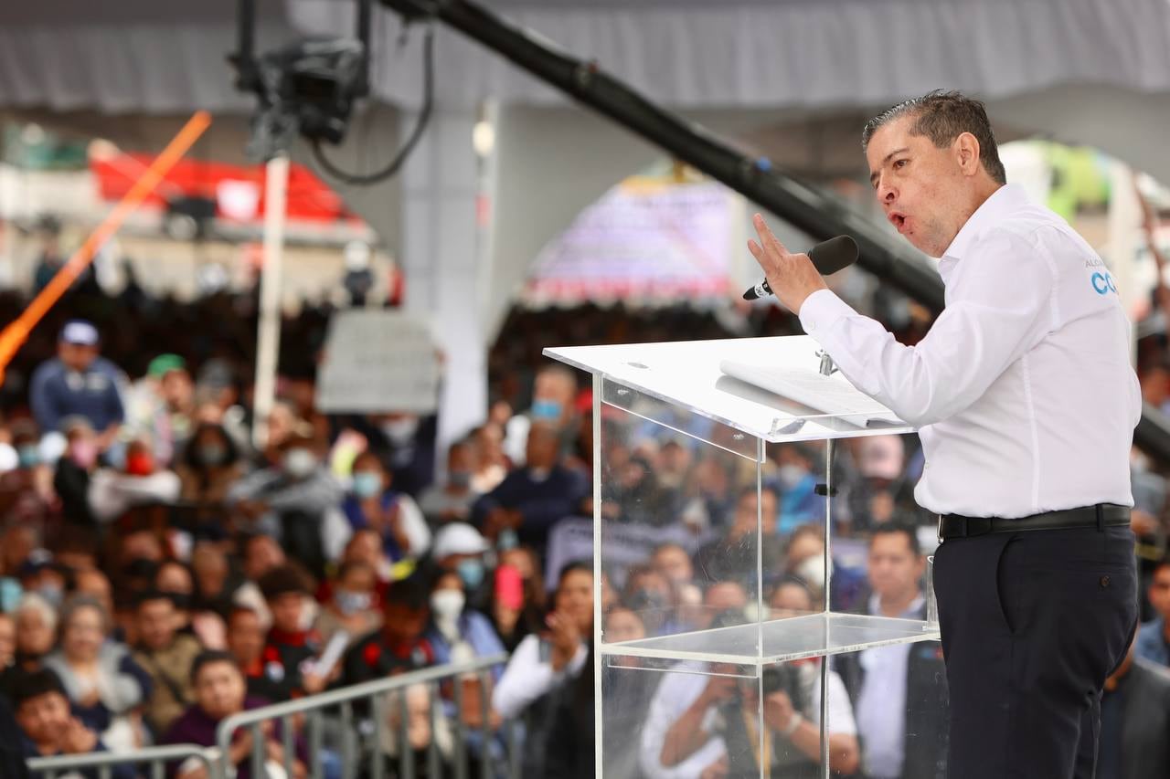 Giovani Gutiérrez Aguilar en su Primer Informe de Gobierno