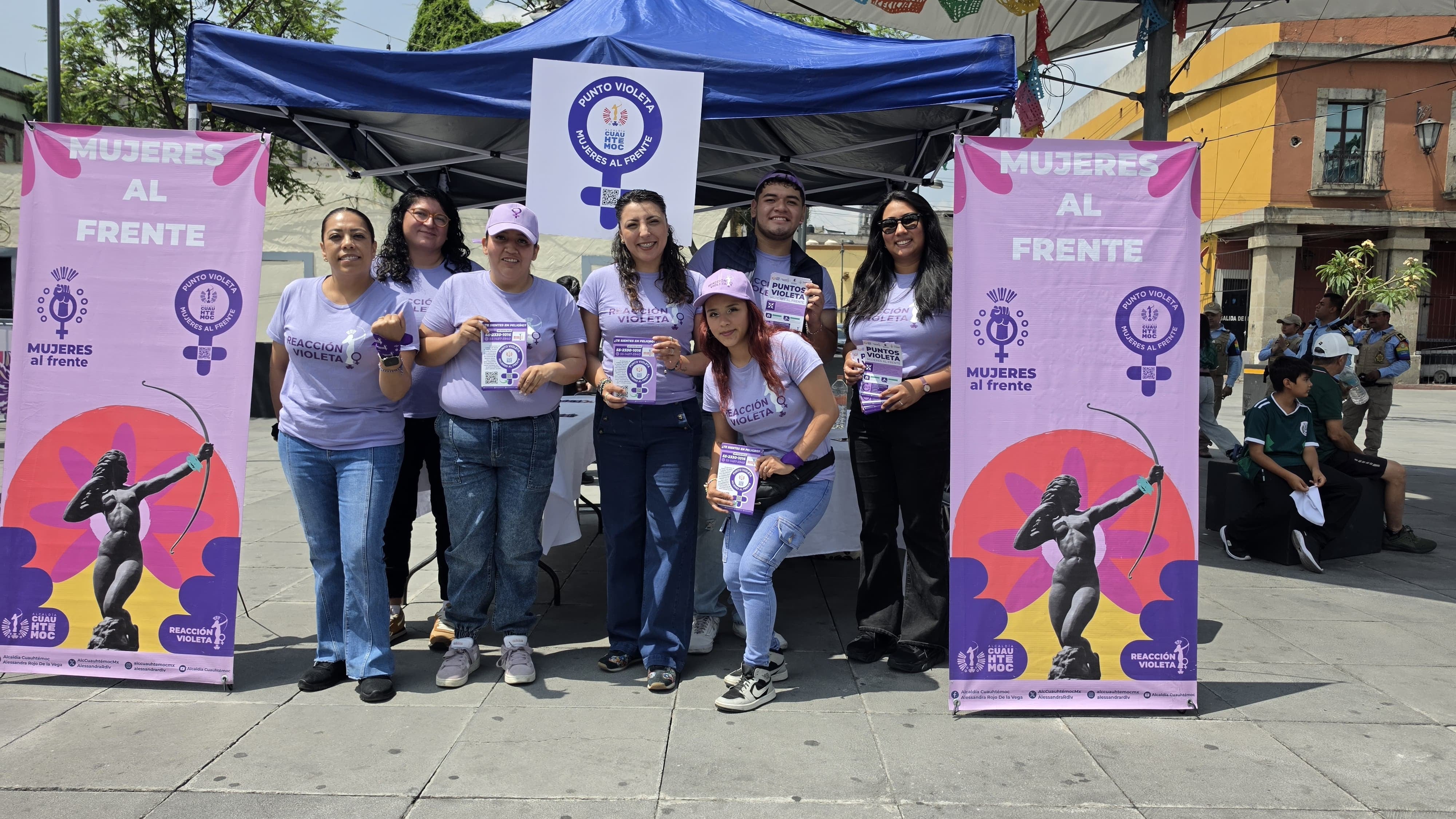 Alcaldía Cuauhtémoc mantiene 500 Puntos Violeta para atención a mujeres