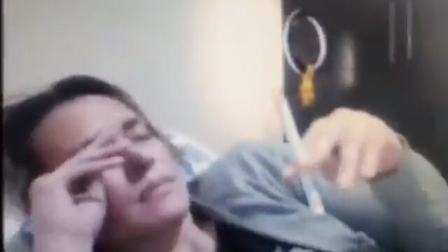 Jueza en Colombia durante audiencia virtual