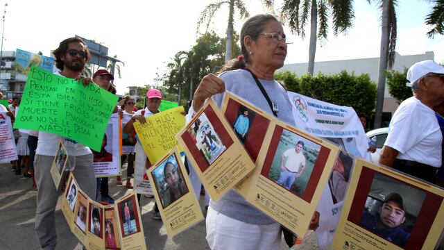 Protesta Día Internacional Víctimas de Desaparición Forzada.