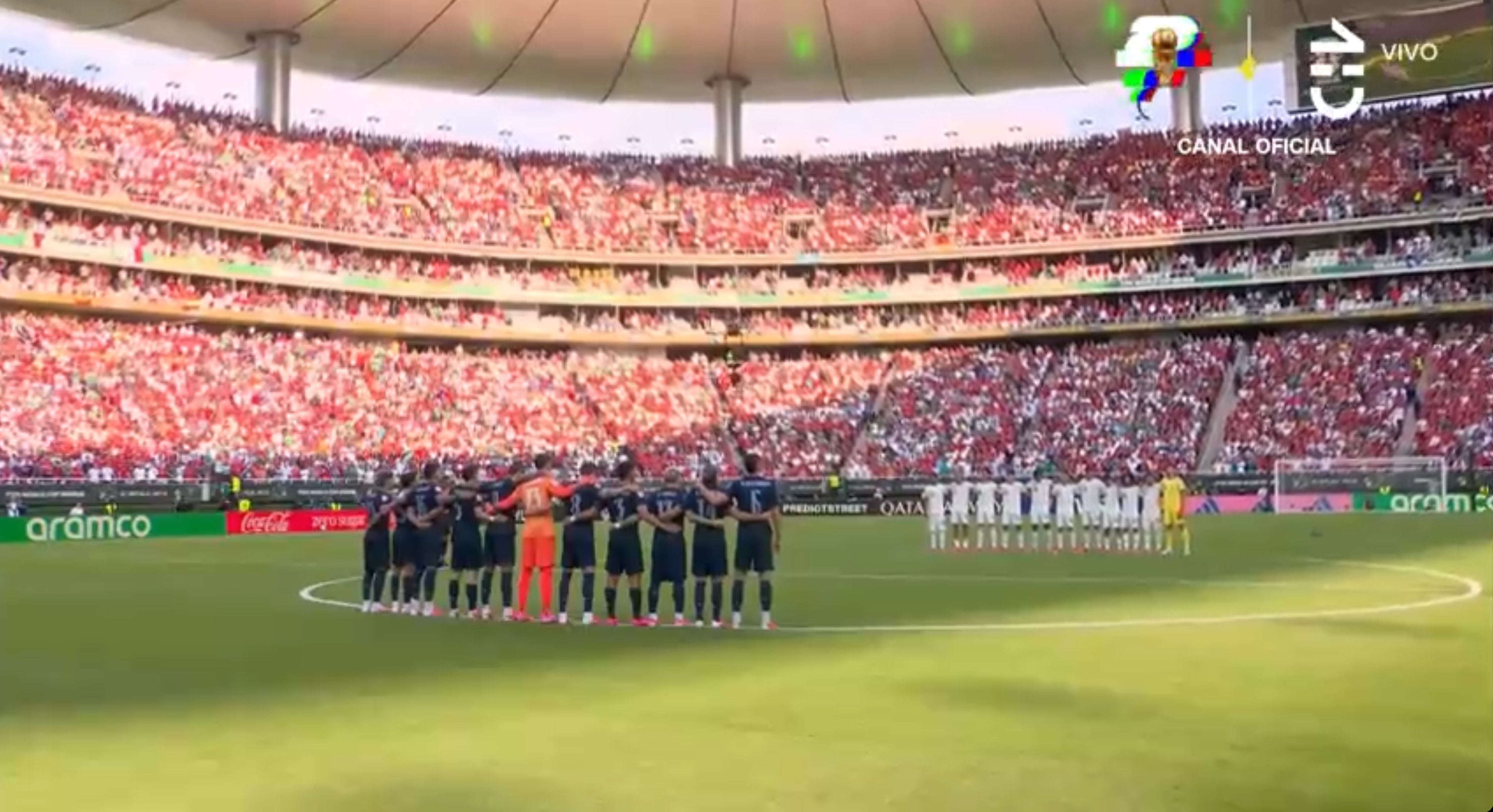 Uruguay vs España rinde homenaje a víctimas de terremotos en Venezuela