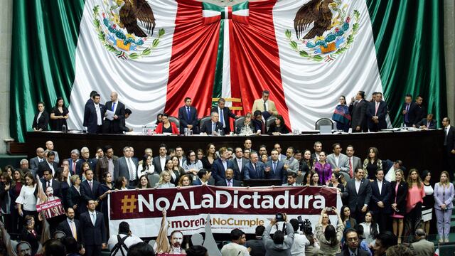 Diputados de oposición se manifestaron este 3 de septiembre para evitar que Morena permaneciera en la Presidencia de la Mesa Directiva.