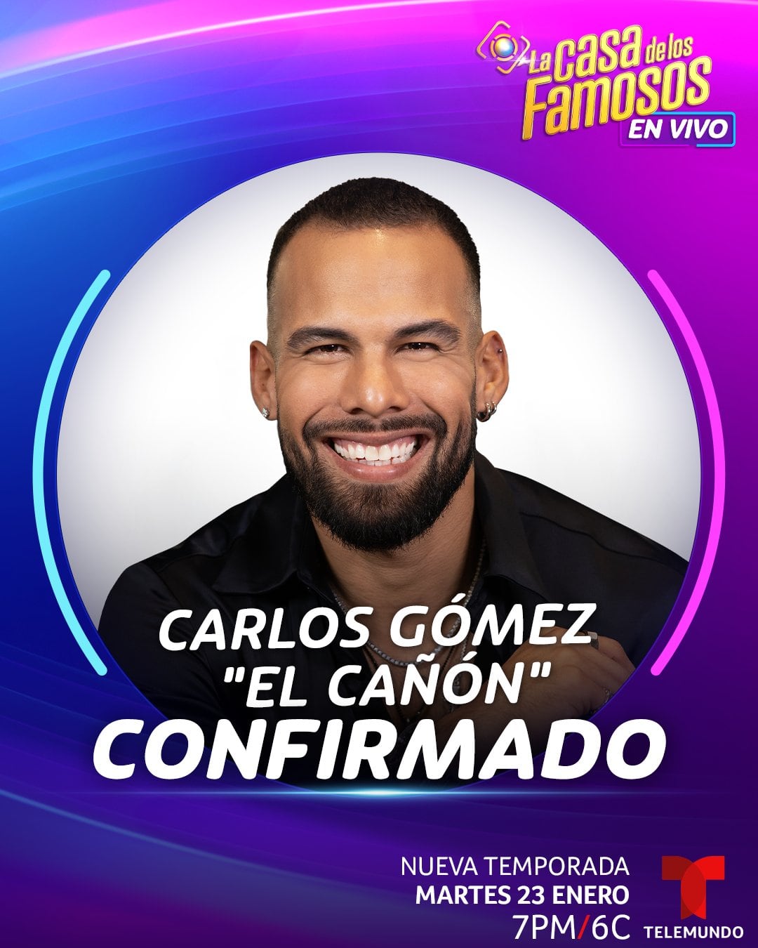 Carlos Gómez es el nuevo habitante de La casa de los famosos 4 de Telemundo.