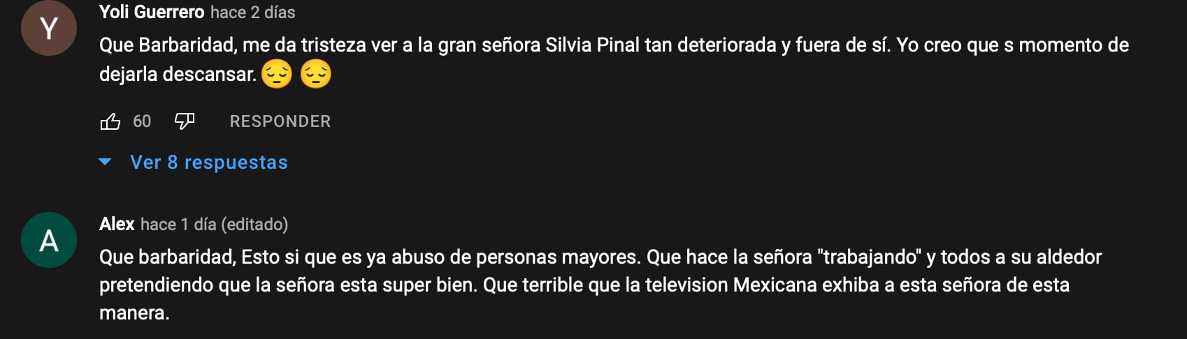 Silvia Pinal fue expuesta de forma innecesaria, acusan