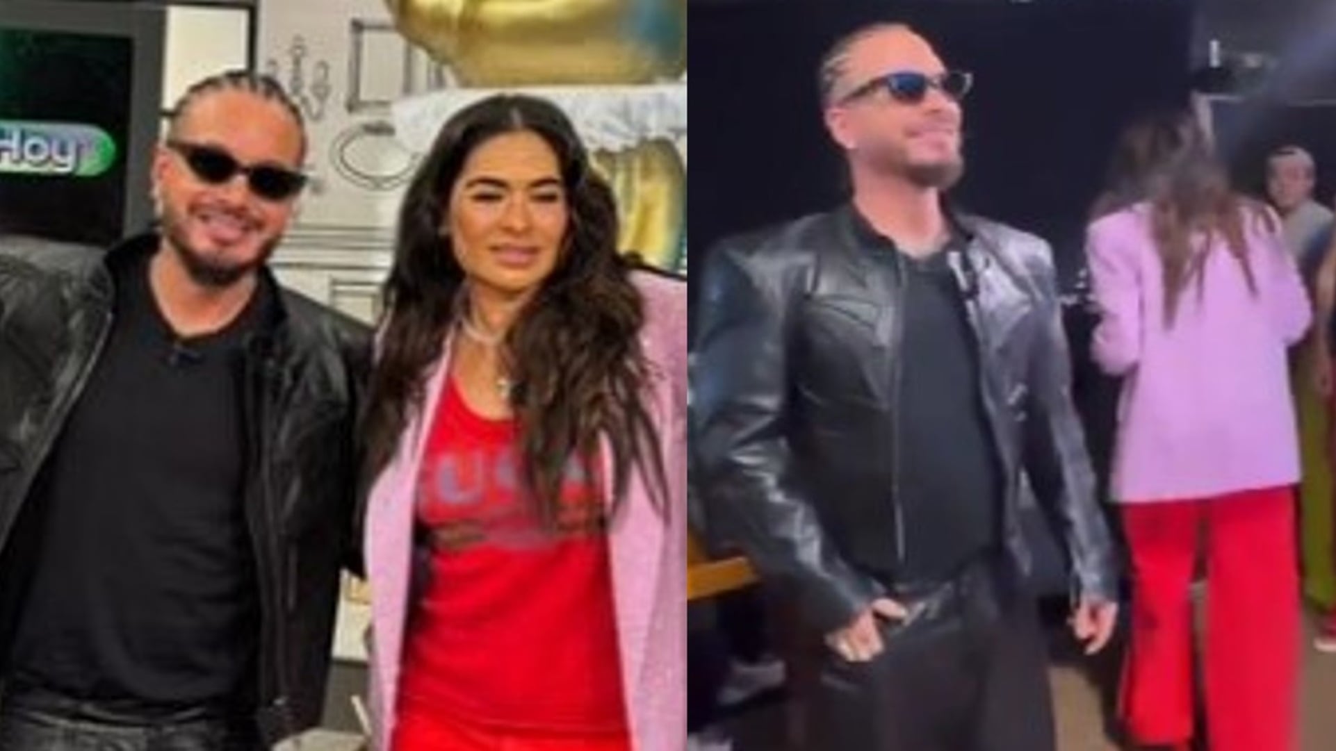 ¿Galilea Montijo ignoró a J Balvin? Lo saluda, le pregunta algo y se va