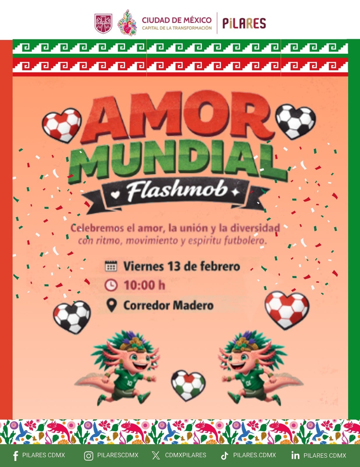 Rumbo al Mundial 2026: PILARES convoca a flashmob en febrero