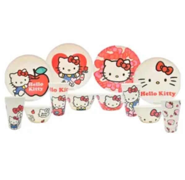 Vajilla infantil de Hello Kitty