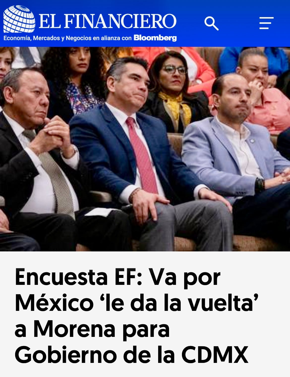 Encuesta con cuchareo en la cabeza de la nota