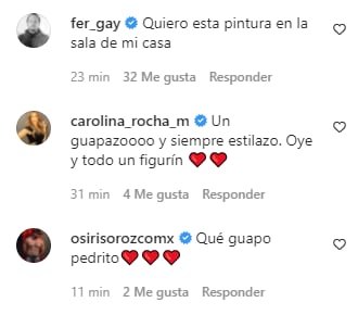 Pedro Sola recibe halagos por su foto de juventud.