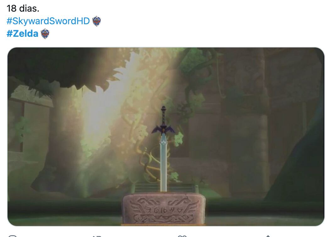 Reacciones al emoji de 'The Legend of Zelda: Skyward Sword'