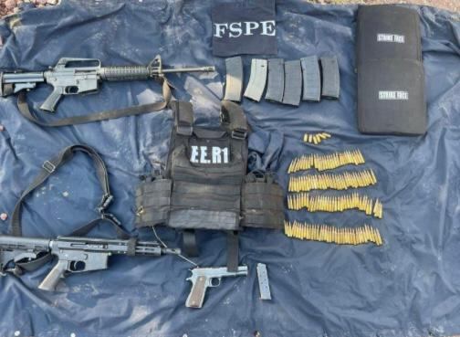 Armas aseguradas en Guanajuato