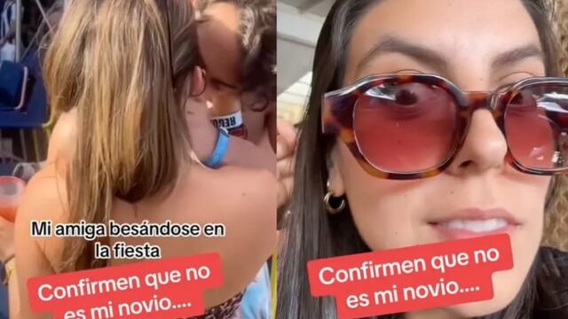 Cacha a su amiga besándose con alguien muy parecido a su novio