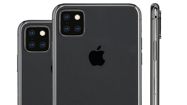 Concepto de la cámara triple en el iPhone XI.