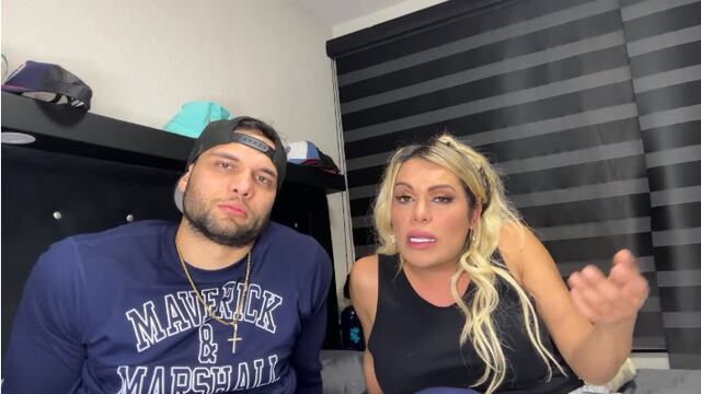 Marlon Colmenarez y Wendy Guevara en el en vivo.