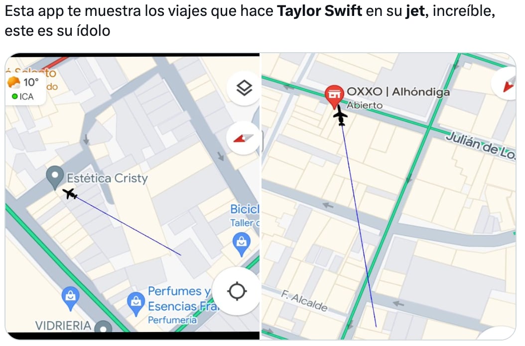 Memes de Taylor Swift por su jet privado