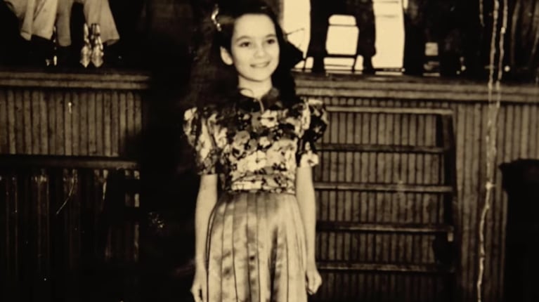 Marina Herrera cuando era niña