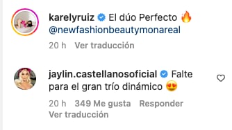 Karely Ruiz y Jaylin Castellanos