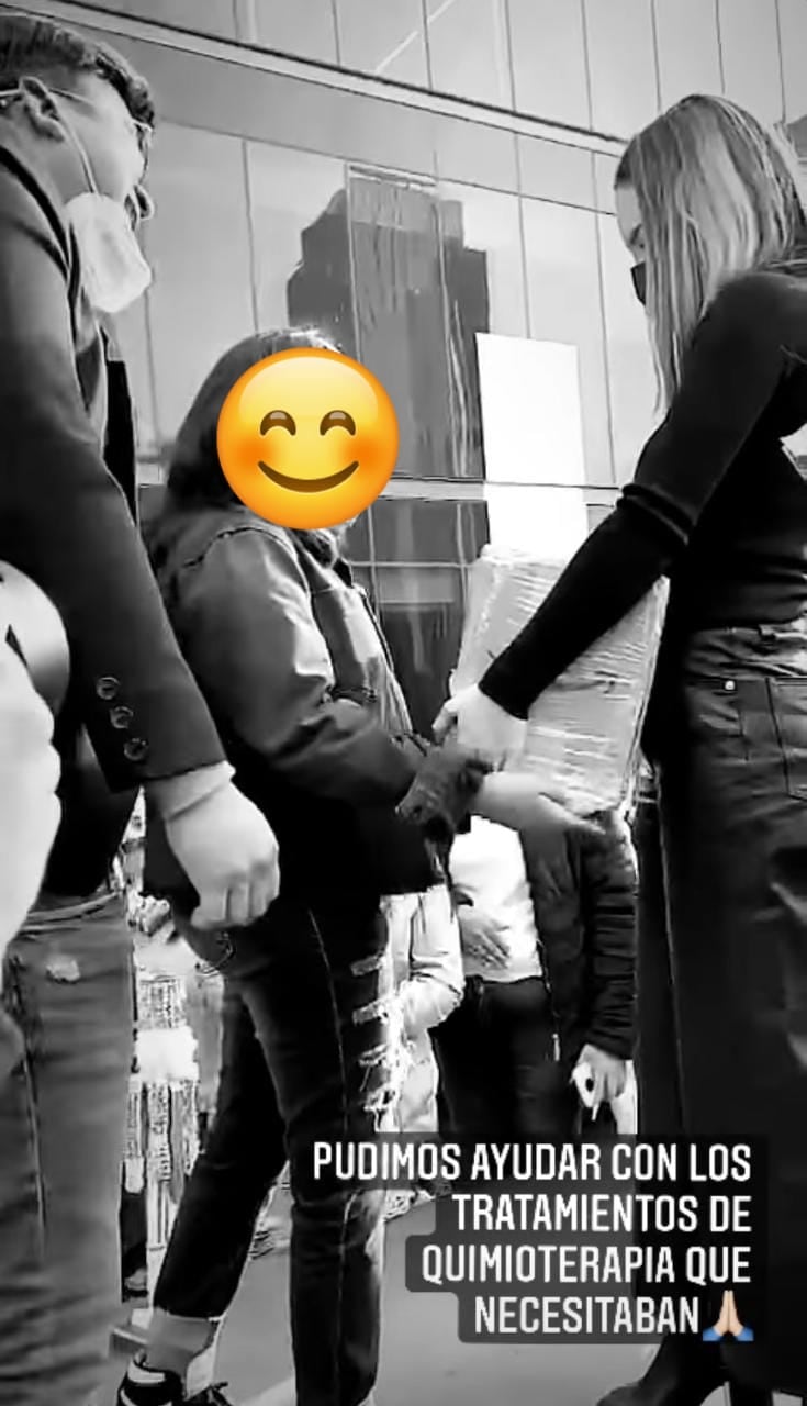 Belinda entrega quimioterapias