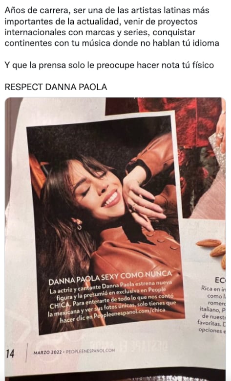 Tuit sobre Danna Paola