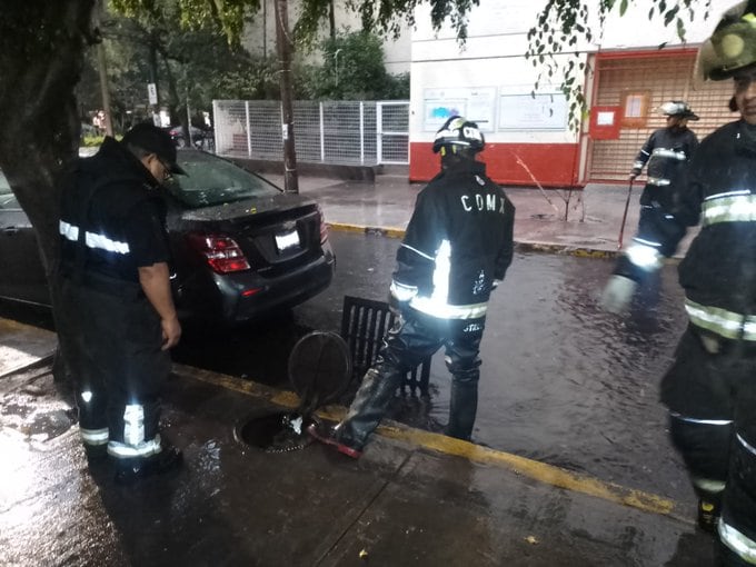Encharcamientos por lluvias en CDMX