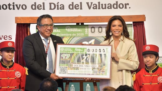 Lotería Nacional devela el billete que celebra el Día de las y los Valuadores junto con el INDAABIN