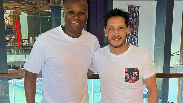 Aquivaldo Mosquera y Ángel Reyna.