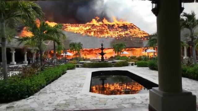 Incendio en el Hotel Grand Palladium